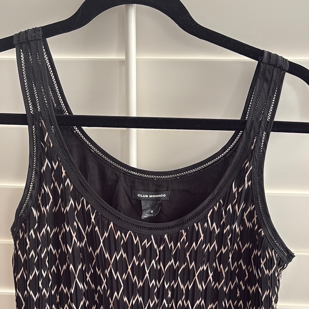 Club Monaco Black and White Women's Dress - 0